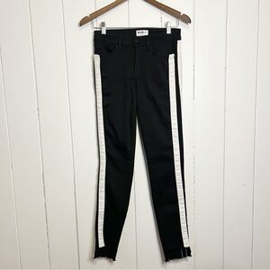 William Rast Ankle Skinny Black and White Striped Pants. Size 27 Jr.